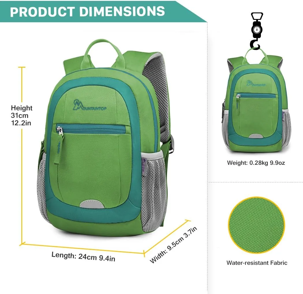MOUNTAINTOP Kids Toddler Backpack for Boys Girls Preschool Kindergarten Bag