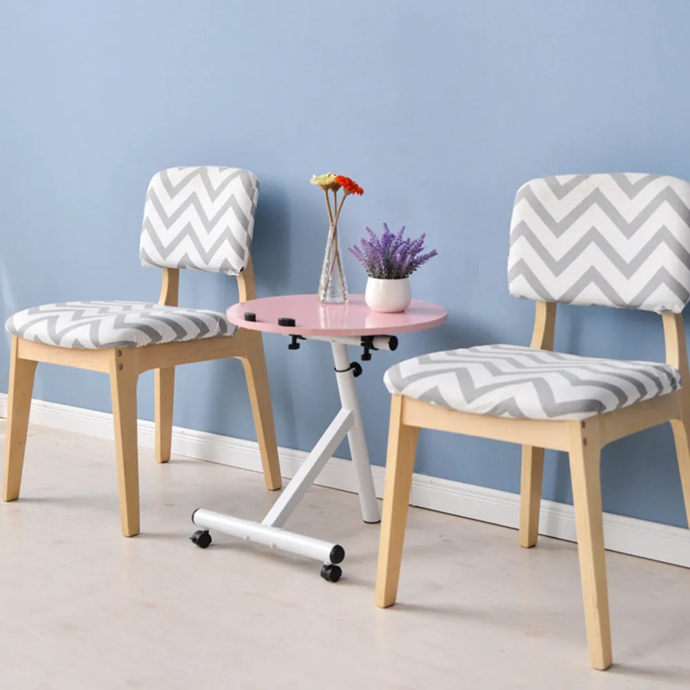 Movable Lift Desk Round Adjustable Tea