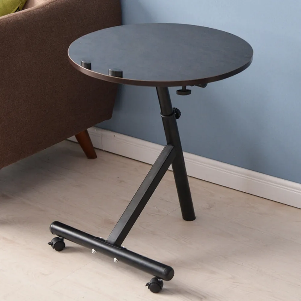 Movable Lift Desk Round Adjustable Tea