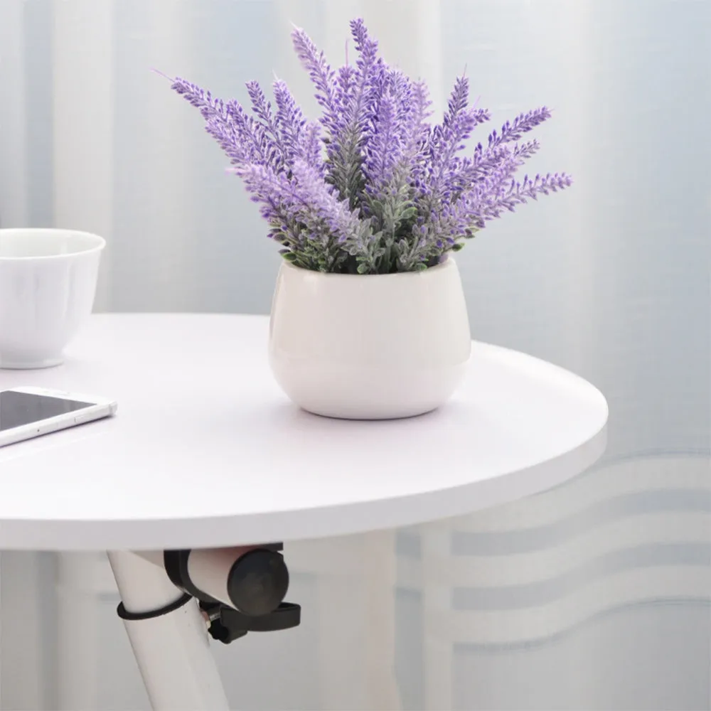 Movable Lift Desk Round Adjustable Tea