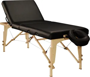 Mt Massage Midas-Tilt 30'' Liftback Tilting Salon Portable Massage Table Package(Black)