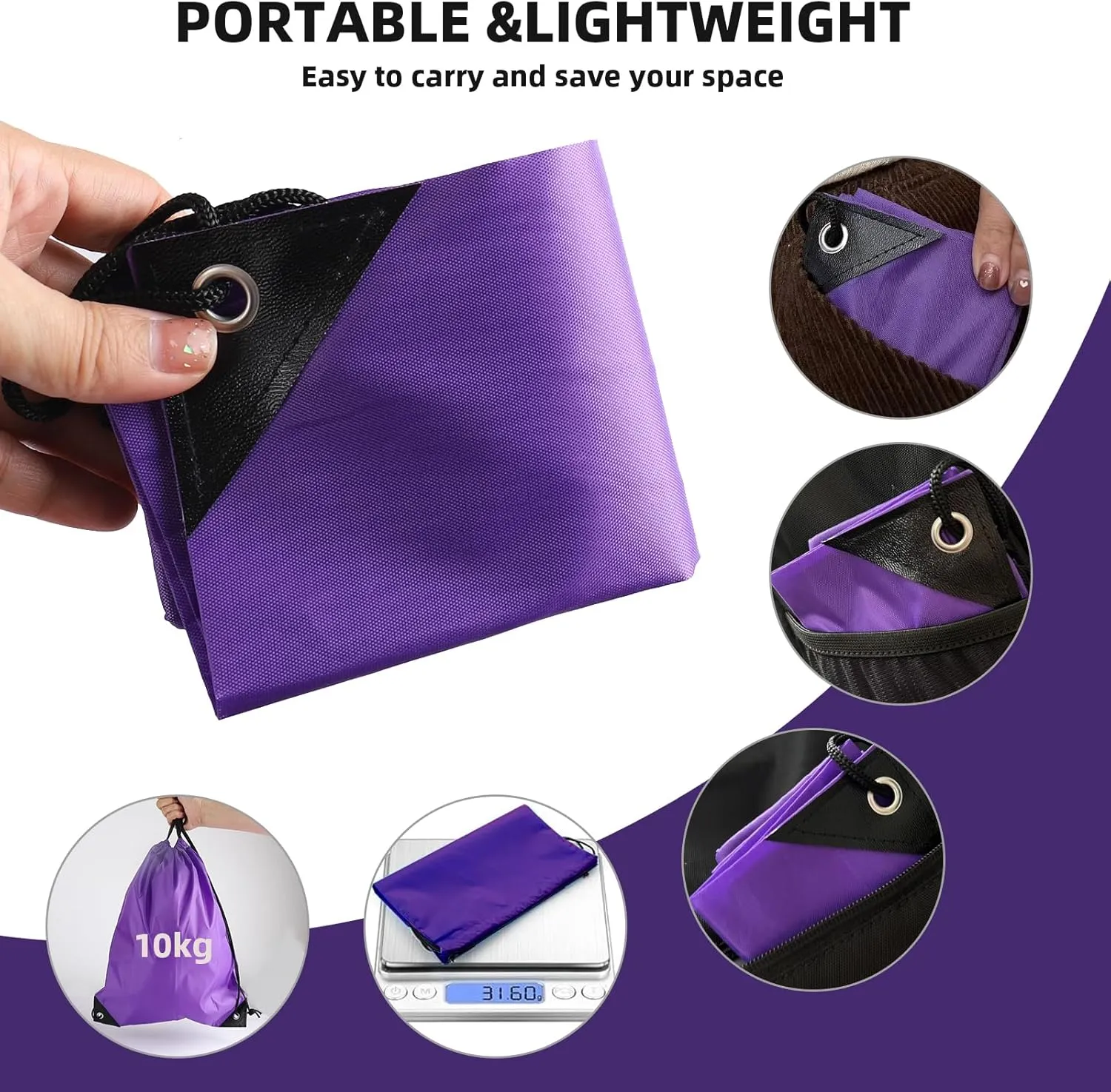 multi functional drawstring bag Bulk,drawstring backpack, 20 Pcs Draw String Bags, Cinch Bag essential for gym travel, nunisex, loose and portable (20, Purple)