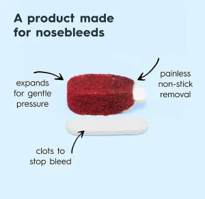 Nampons Nosebleed Stoppers - 6 Nose Bleed Plugs with Clotting Agent to Stop Nosebleeds Fast. Perfect First Aid Item Trusted by Doctors and Hospitals. Safe and Effective for Teens, Adults, Seniors