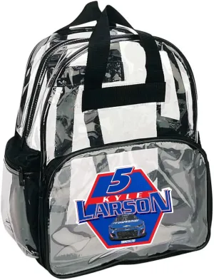 NASCAR #5 Kyle Larson Clear Backpack-NASCAR Backpack-NEW for 2022