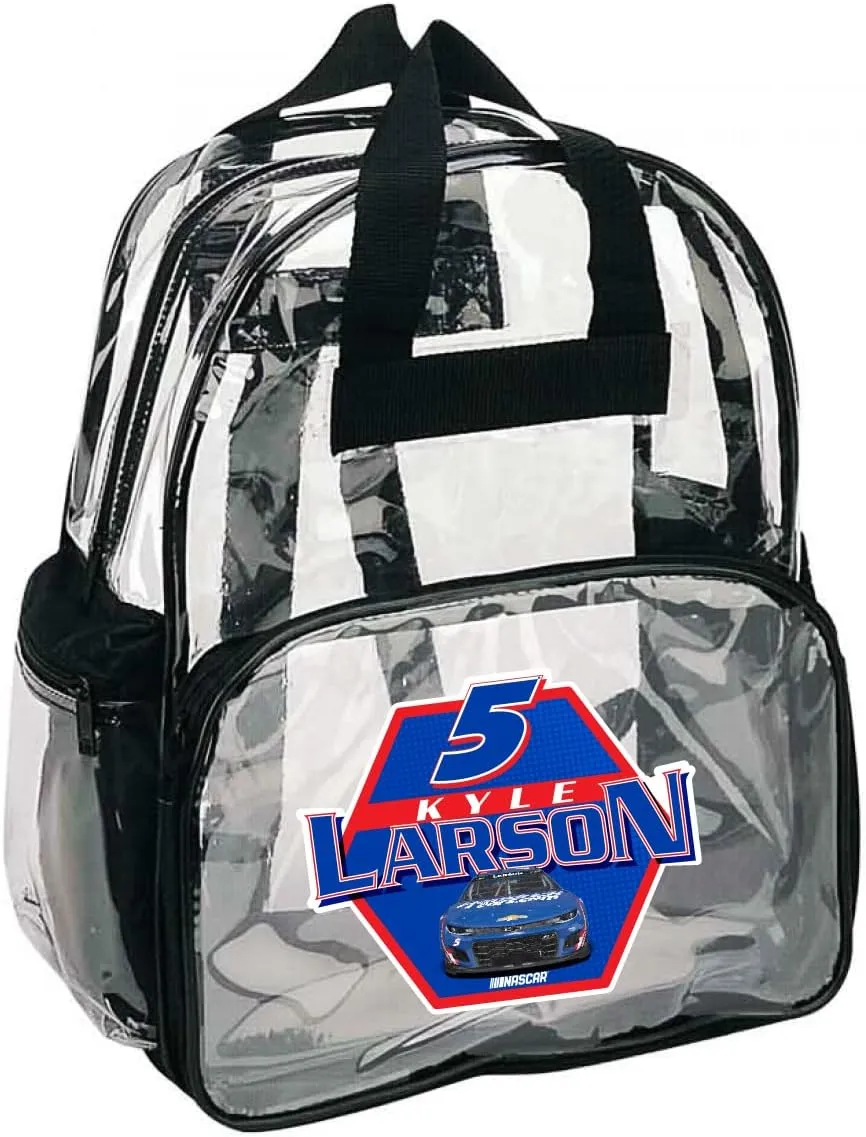 NASCAR #5 Kyle Larson Clear Backpack-NASCAR Backpack-NEW for 2022