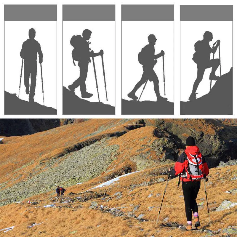 Naturehike 66-135cm Nordic Carbon fiber Trekking Pole