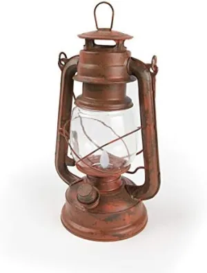 Nebo Old Red Lantern , Rustic Red