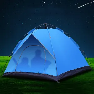 NIEH 3-4 Man Pop up Tent, Large Space Ventilation Tent, Beach Tent Garden Tent Camping Tents Indoor Tent uv Tent,Blue Tent