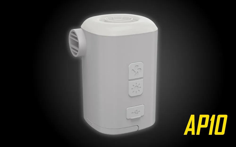 Nitecore AP10 Compact Rechargeable Electric Air Pump with Light