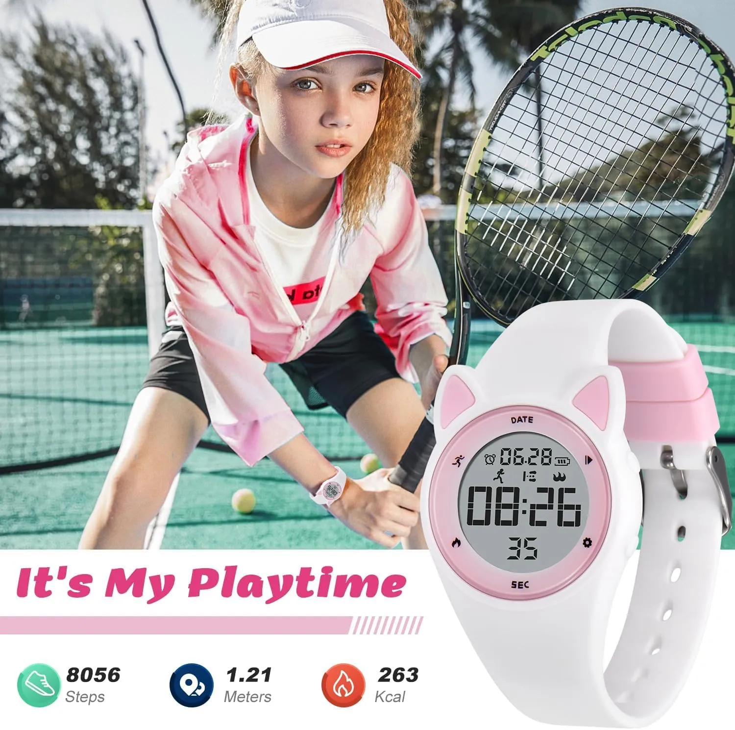 NN BEN NEVIS Kids Watch, Digital Watch for Boys Girls, Sport Watch with Fitness Tracker, Alarm Clock, Stopwatch, No App and Waterproof, Watch for Kids Ages 5-12