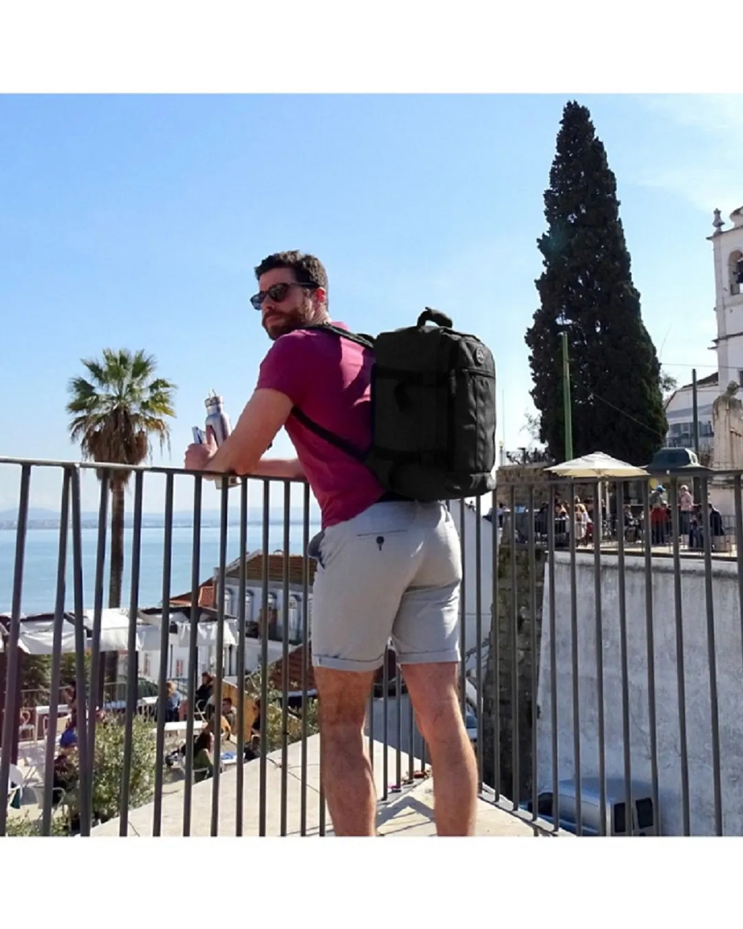 No Tag! Cabin Max Metz 20L Stowaway 16x10x8" (40x25x20cm) Underseat Backpack (Black)