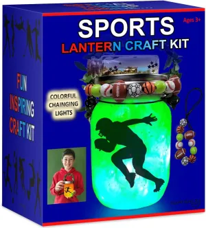 NUMI'SMILE Sports Nightlight Gifts for Boys, DIY Kids Crafts Ages 3 4 5 6 7 8-12 Years Old, Baseball, Soccer, Basketball, Football Gifts, Hockey, Tennis, Surfing Art Kit
