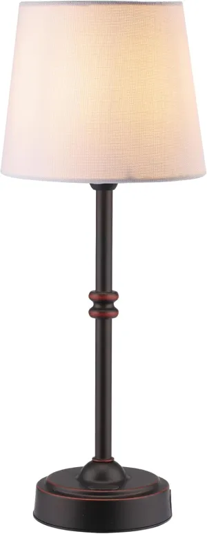 O’Bright Seraph - Cordless LED Table Lamp with Dimmer, Built-in Rechargeable Battery, 3-Level Brightness, Patio Table Lamp, Bedside Night Lamp, Ambient Light for Restaurant, Oil Rubbed Bronze