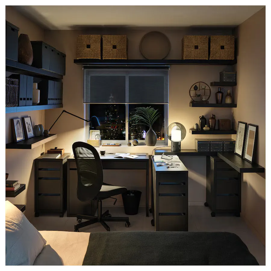 Office Computer Table Made From Particle Board and Fibreboard with Honeycomb Paper Filling With Adjustable Shelf