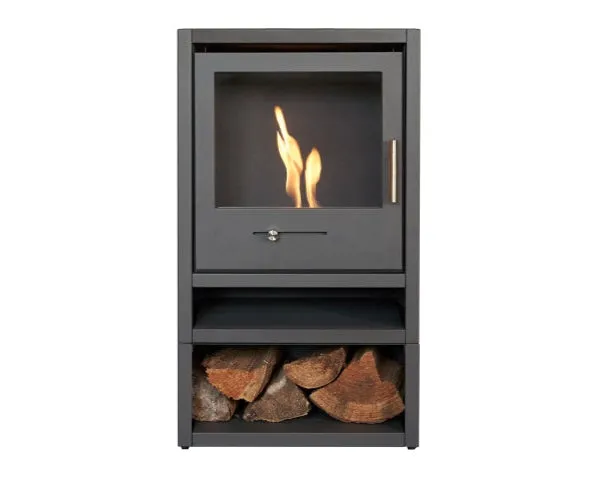 OKO S1 Bio Ethanol Stove in Charcoal Grey 3kW