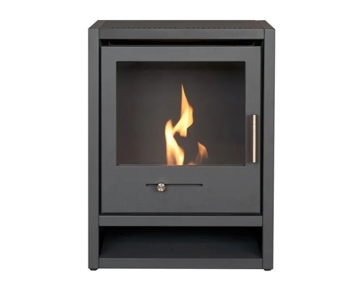 OKO S1 Bio Ethanol Stove in Charcoal Grey 3kW