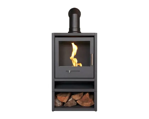 OKO S1 Bio Ethanol Stove in Charcoal Grey 3kW