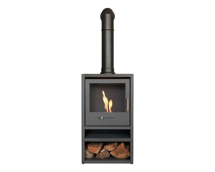 OKO S1 Bio Ethanol Stove in Charcoal Grey 3kW