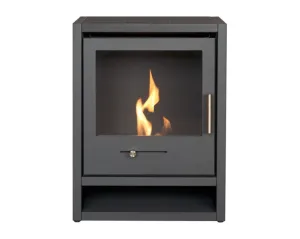 OKO S1 Bio Ethanol Stove in Charcoal Grey 3kW