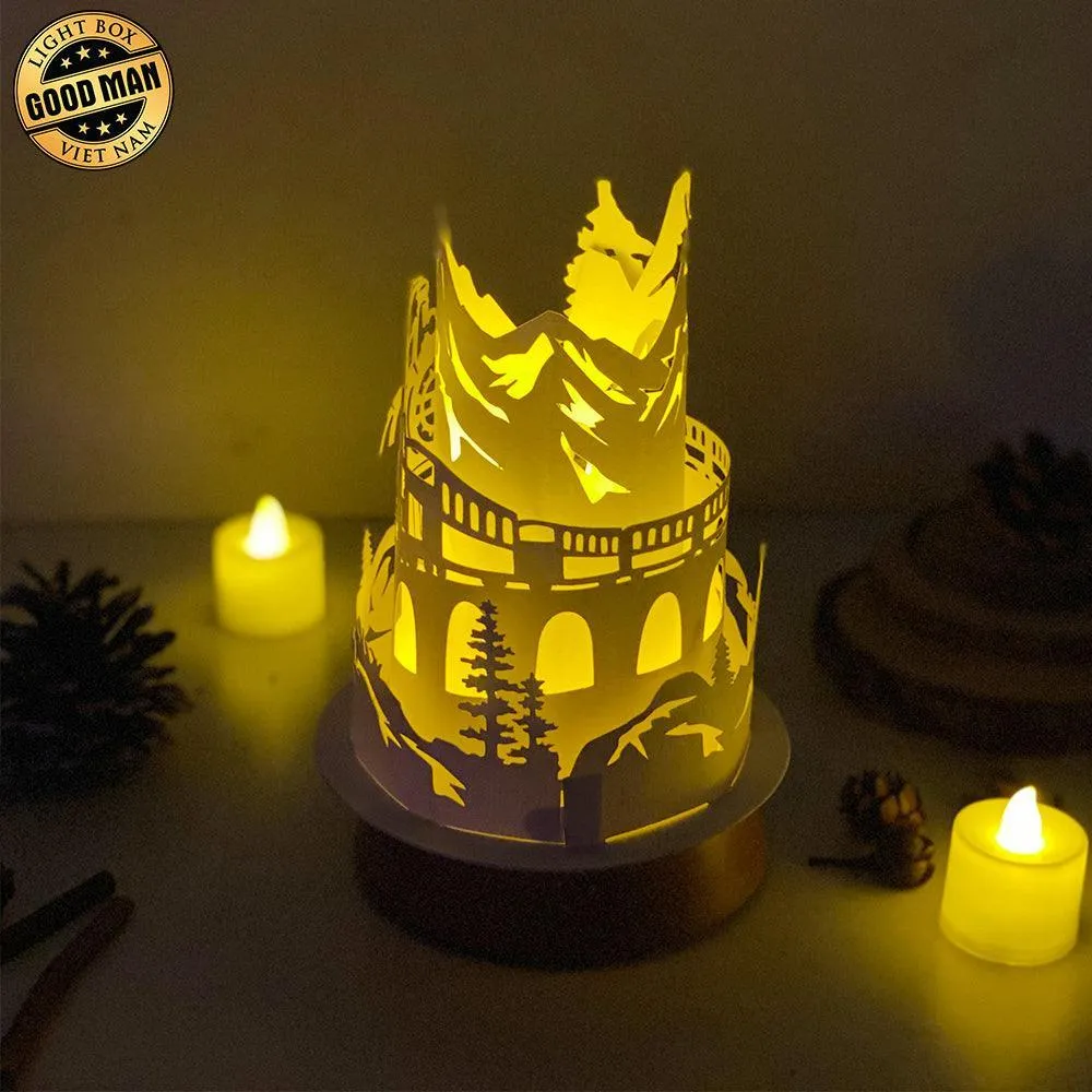 Old Train - 3D Dome Lantern File - Cricut File - LightBoxGoodMan
