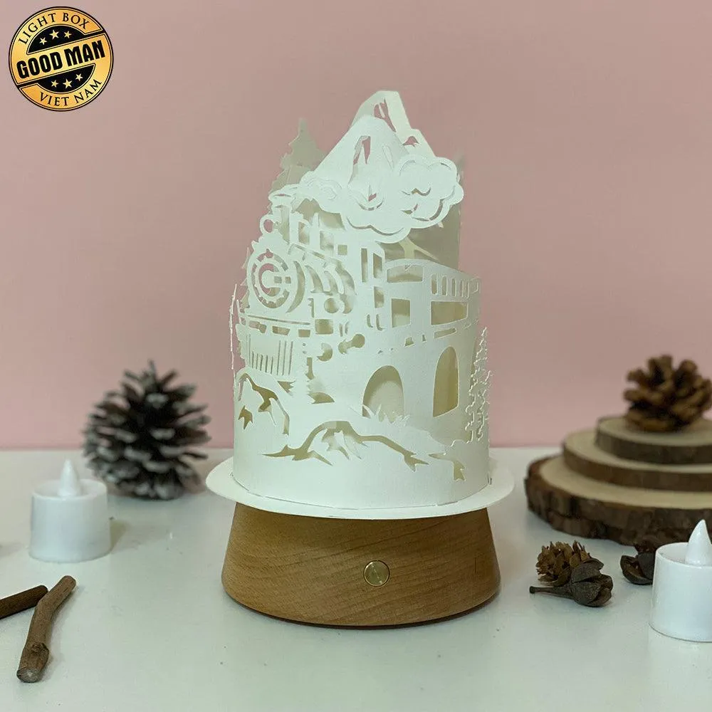Old Train - 3D Dome Lantern File - Cricut File - LightBoxGoodMan