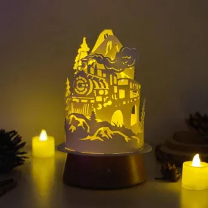 Old Train - 3D Dome Lantern File - Cricut File - LightBoxGoodMan