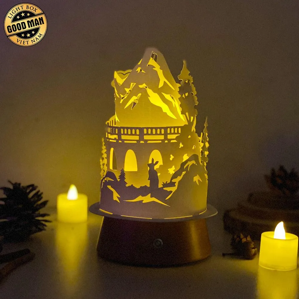 Old Train - 3D Dome Lantern File - Cricut File - LightBoxGoodMan