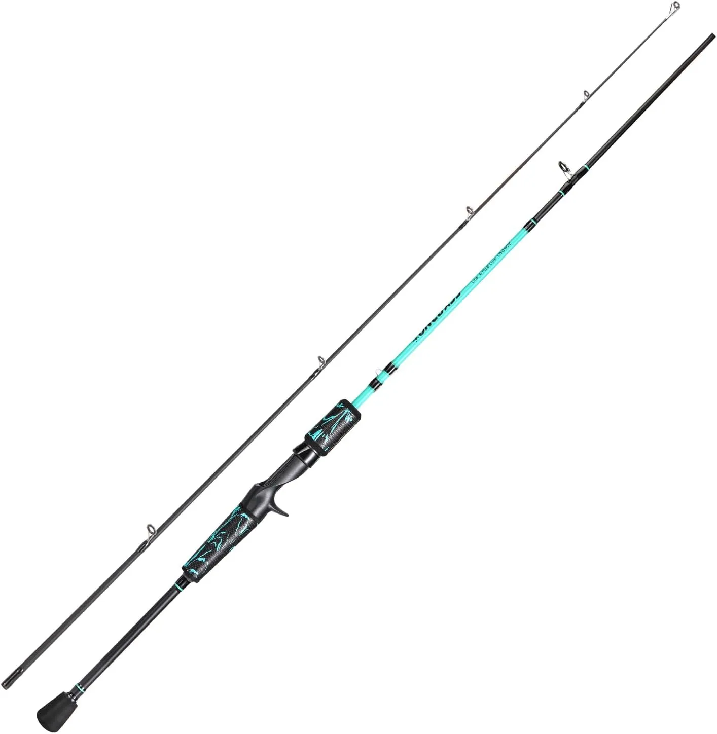 One Bass Spinning Rod & Casting Rod, High Performance IM6 Graphite Fishing Pole for Bass Fishing,2- Piece Desgin for Travel