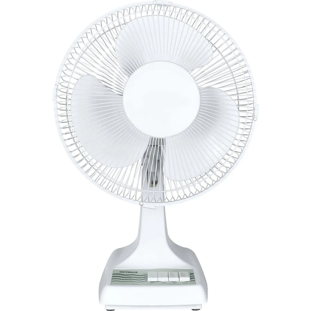 Optimus 12 in. Oscillating Table Fan