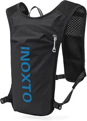 Outdoor Bag, 5L Outdoor Running Backpack Bicycle Backpack Sports Vest Ultralight Riding Bag Women Men Breathable Jogging Sport Backpack For Camping Hiking Cycling Sport Bag, Black & Blue