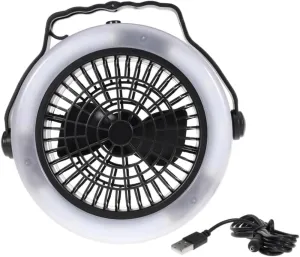 Outdoor Camping Equipment Home Emergency Kit Portable Camping Fan Outdoor Fans Fan for Camping Black Camping Lantern Portable Fans Bicycle Helmet Mirror Noire USB Camping Tent Light