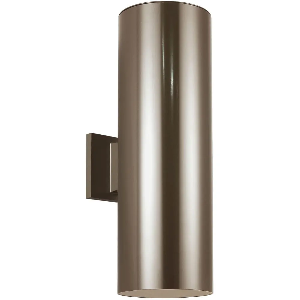 Outdoor Cylinders Bronze LED Outdoor Wall Lantern