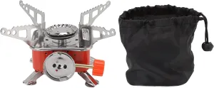 Outdoor Folding Gas Stove Mini Folding Gas Stove Portable Gas Stove Outdoor Mini Portable Square Stove for Outdoor Hiking Cooking BBQ