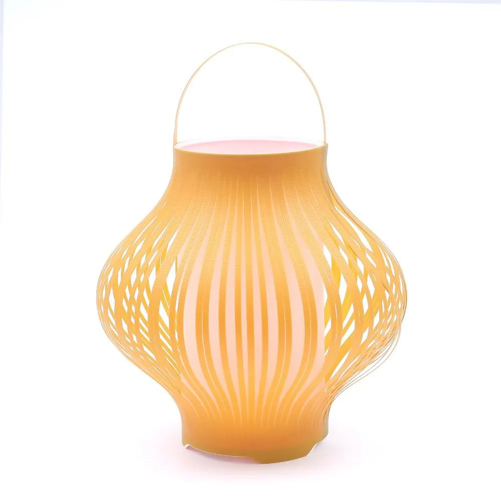 Outdoor LED Retractable Lantern in Grey or Yellow