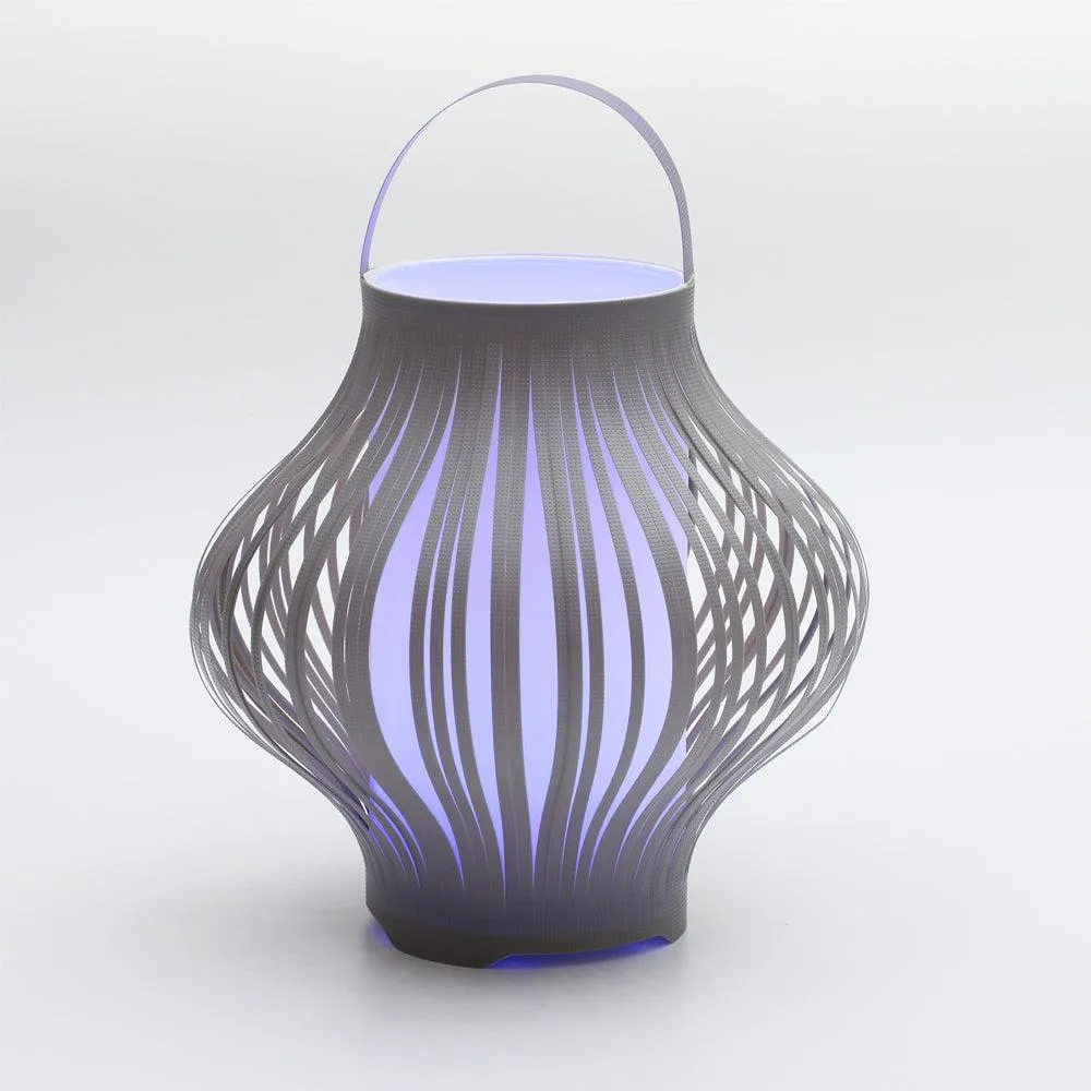 Outdoor LED Retractable Lantern in Grey or Yellow
