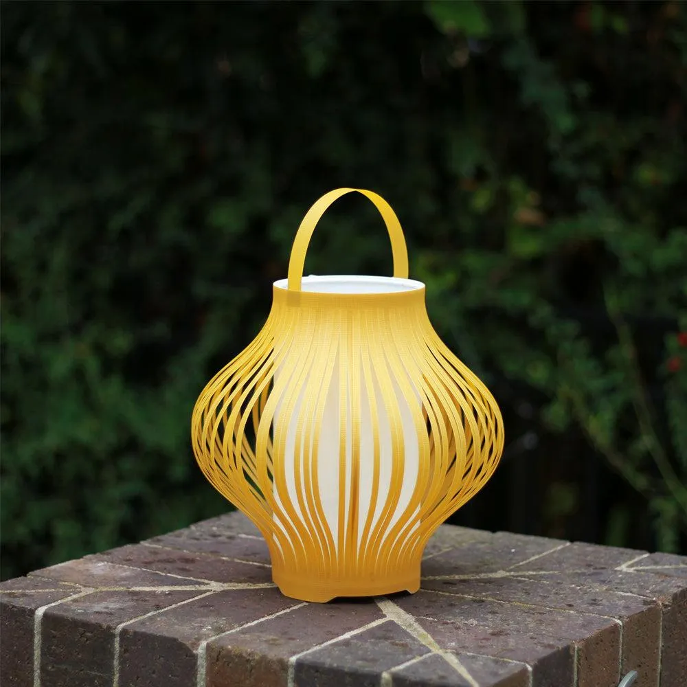 Outdoor LED Retractable Lantern in Grey or Yellow