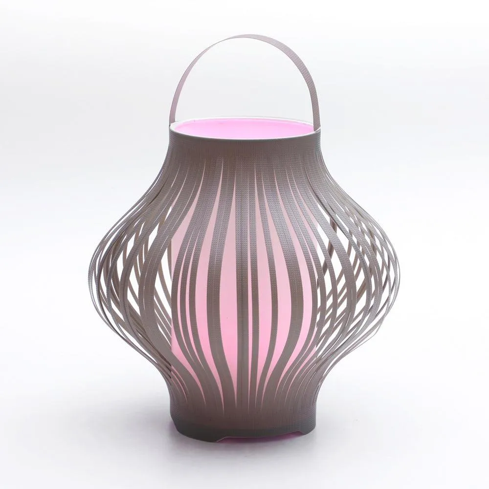 Outdoor LED Retractable Lantern in Grey or Yellow