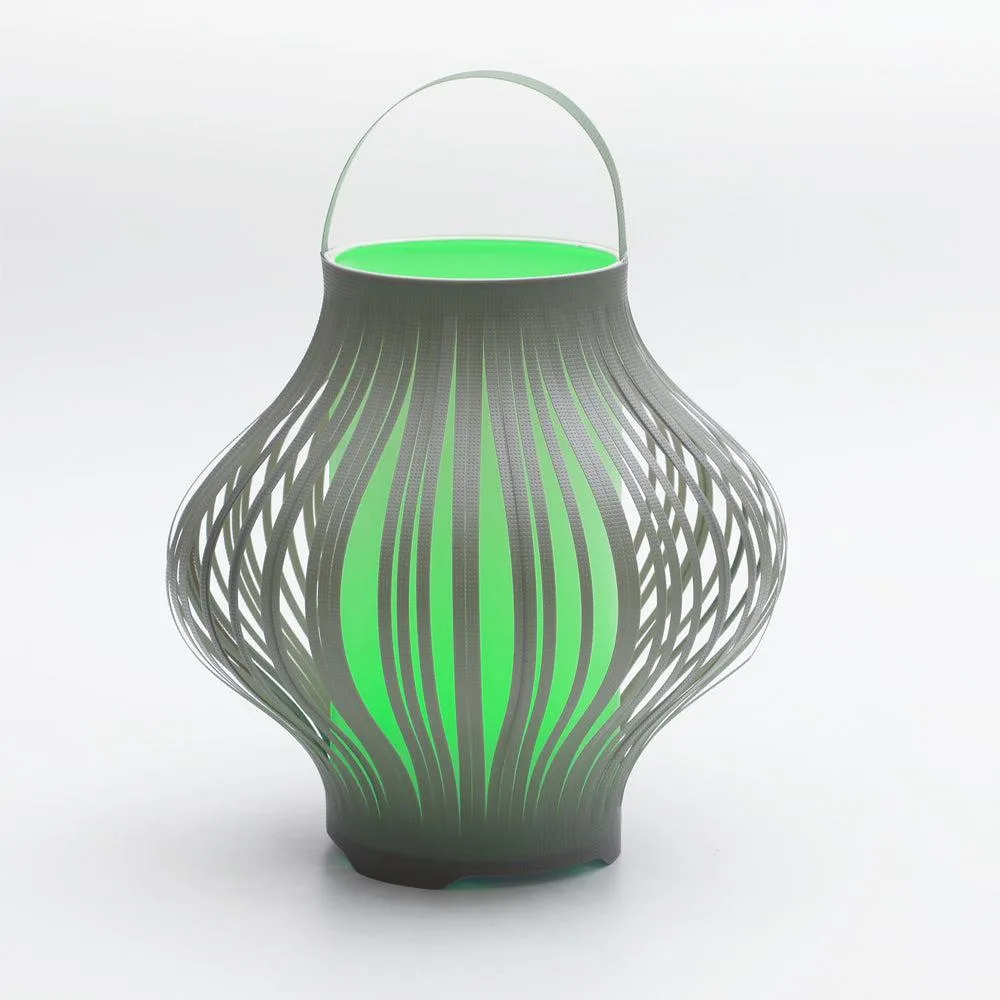 Outdoor LED Retractable Lantern in Grey or Yellow