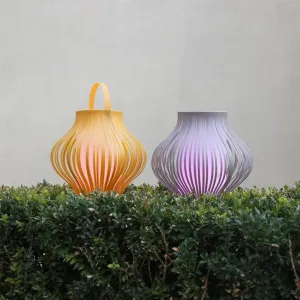 Outdoor LED Retractable Lantern in Grey or Yellow