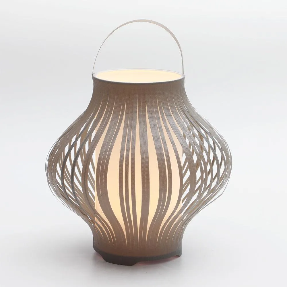 Outdoor LED Retractable Lantern in Grey or Yellow