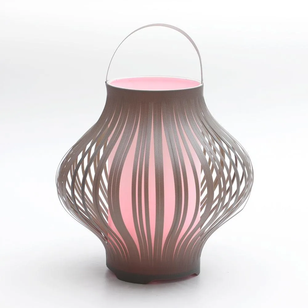 Outdoor LED Retractable Lantern in Grey or Yellow