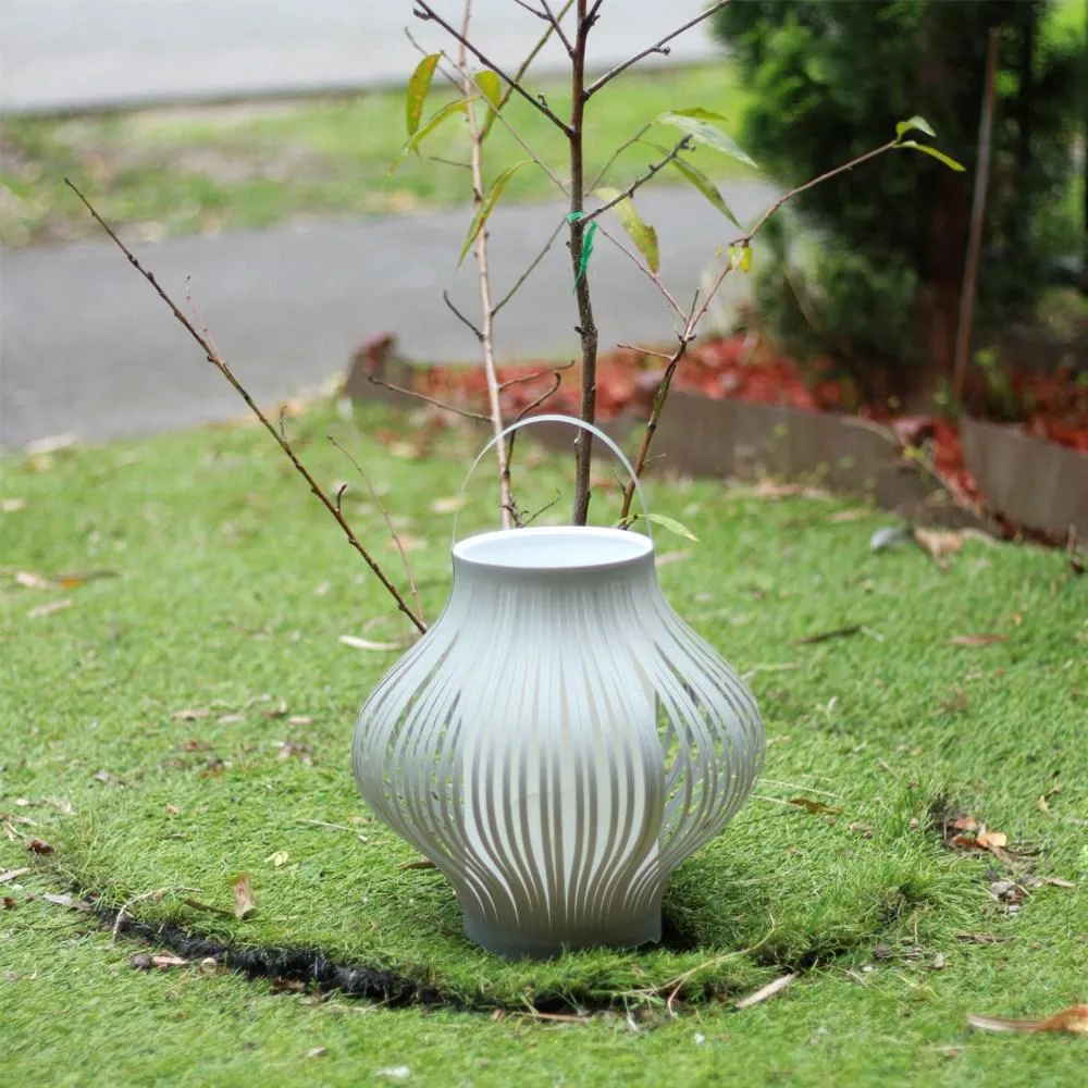 Outdoor LED Retractable Lantern in Grey or Yellow