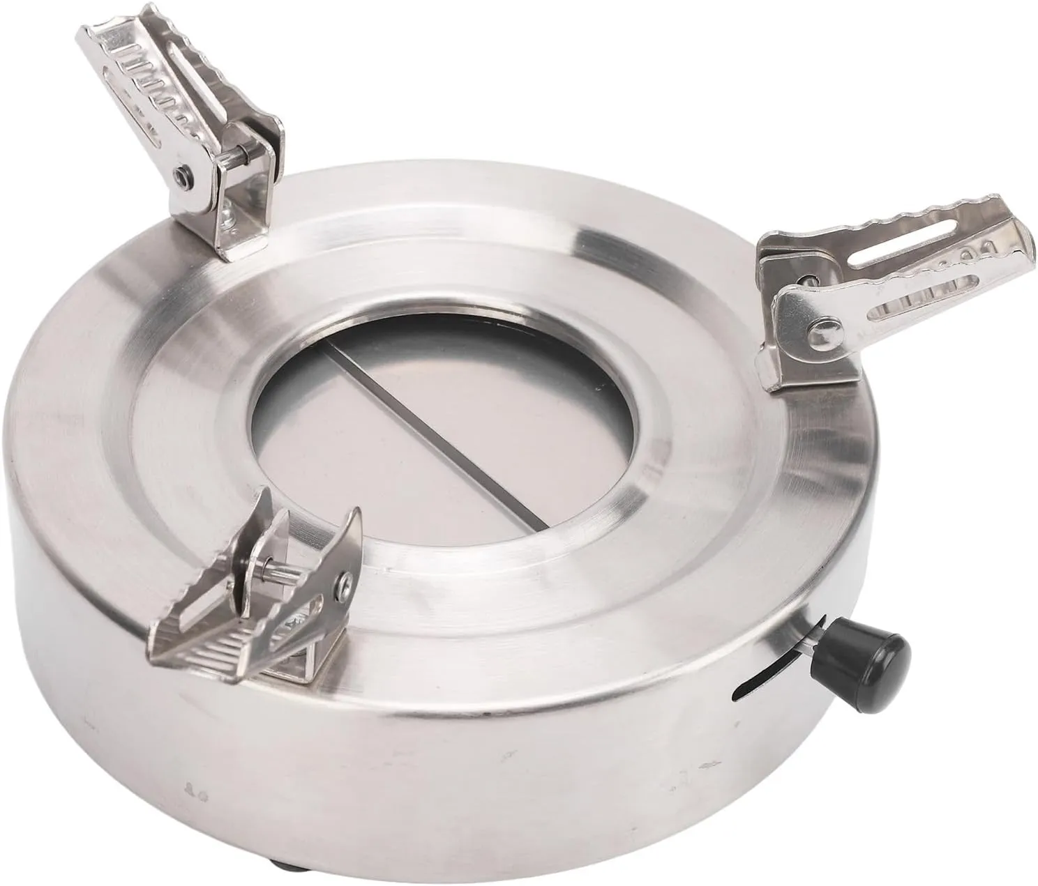 Outdoor Portable Alcohol Stove, Compact Alcohol Stove, Heightened Bottom Stand for Camping Hiking Picnic Barbecue(7.5×7×3.5in)