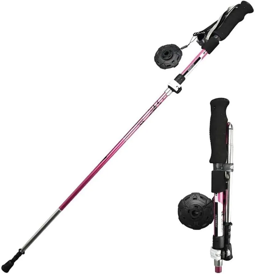 Outdoor Trekking Pole Light Carbon Fiber Folding Storage Crutches Outdoor Supplies Trekking Pole Crutches,for Traveling Camping Fashionable