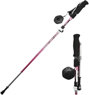 Outdoor Trekking Pole Light Carbon Fiber Folding Storage Crutches Outdoor Supplies Trekking Pole Crutches,for Traveling Camping Fashionable
