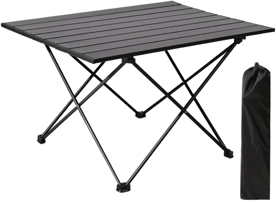 Outdoor Ultralight Aluminum Camping Table Portable Compact Backpacking Table Folding Beach Table for Picnics Hiking