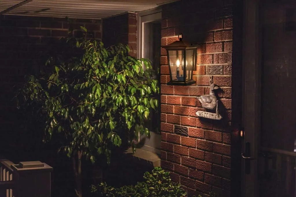 Outdoor Wall Lantern, Exterior Waterproof Wall Sconce Light Fixture, Black Anti-Rust Outside Porch Sconce Lights with Clear Glass