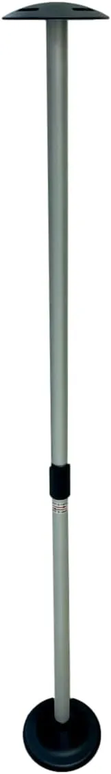 Pactrade Marine Boat Pontoon Cover Support Pole Adjustable Telescopic Anodized Aluminum Mushroom Top 1-1/4" Diameter Tube/Injected PP Tall Short Round Base (26-48") (Without Webbing Straps)