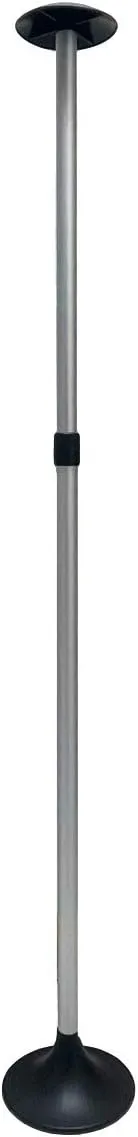 Pactrade Marine Boat Pontoon Cover Support Pole Adjustable Telescopic Height Mushroom Top Aluminum/Injected PP Tall Short Round Base Snap-on Fastener Tip & Rubber Cap (Length: 29" - 52")