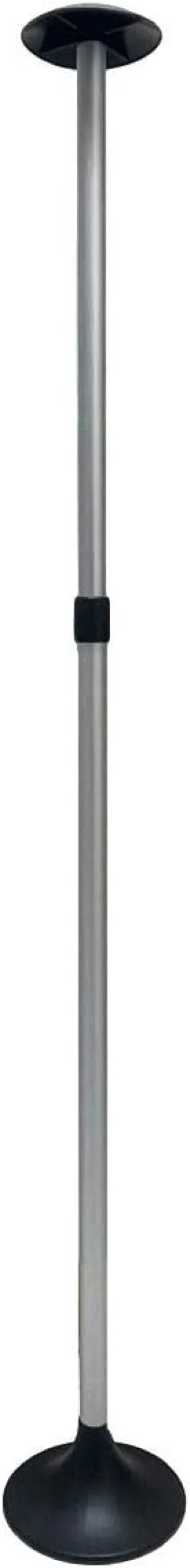 Pactrade Marine Boat Pontoon Cover Support Pole Adjustable Telescopic Height Mushroom Top Aluminum/Injected PP Tall Short Round Base Snap-on Fastener Tip & Rubber Cap (Length: 29" - 52")
